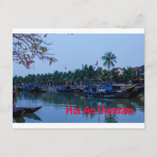 Auf dem Fluss Hoi An Vietnam Postkarte