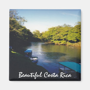 Auf dem Fluss in schönem Costa Rica Magnet