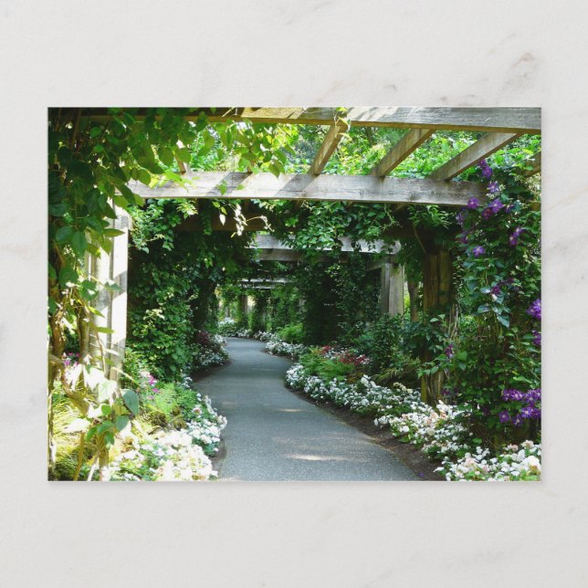 Auf dem Gartenweg Postkarte (Vorderseite)