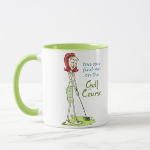 Auf dem Golfplatz Tasse