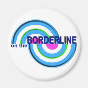 Auf dem Grenzlinien-Logo-Magneten Magnet