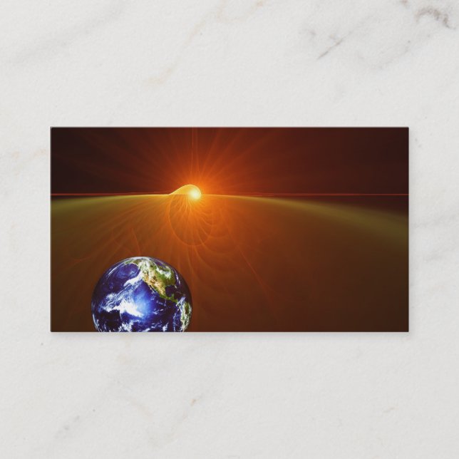 Auf dem Horizont der Erde - Visitenkarte (Vorderseite)