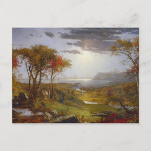 Auf dem Hudson River, 1860 (Öl auf Leinwand) Postkarte