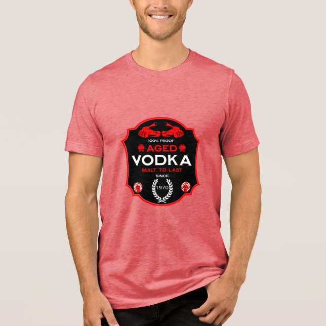 Auf dem Hügel um 25 Vodka Drinker Tri-Blend Shirt (Vorderseite)