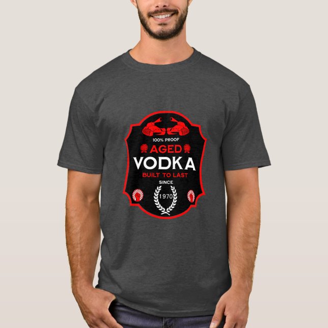 Auf dem Hügel um 40 Vodka Drinker T-Shirt (Vorderseite)