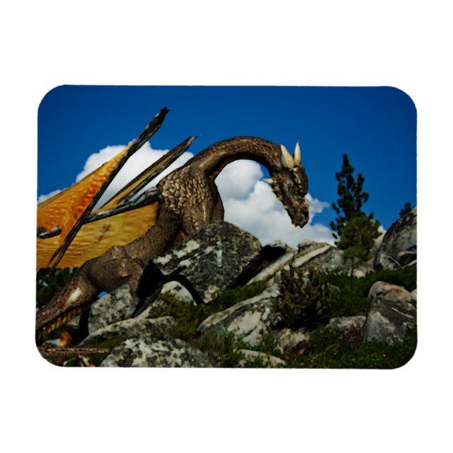 Auf dem Hügel Vinyl Magnet (Horizontal)