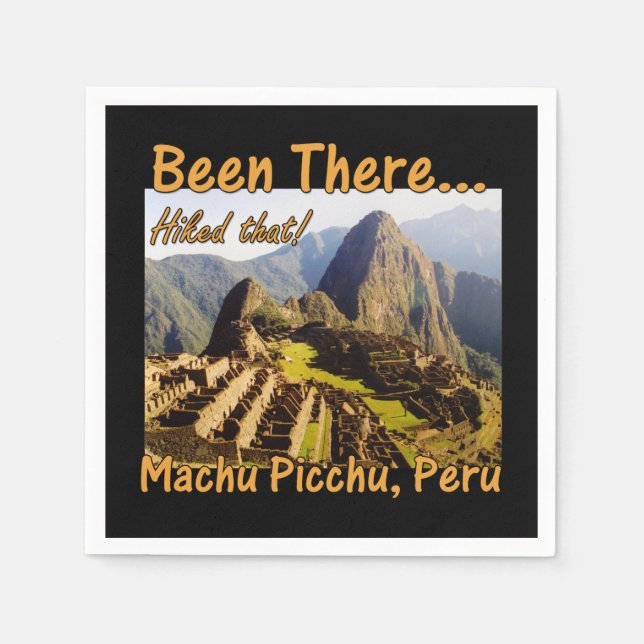 Auf dem Inka-Trail - Machu Picchu Serviette (Vorderseite)