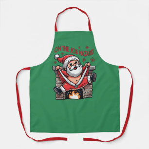 Auf dem Job Hazard Santa on Fire Schürze