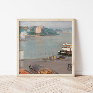 Auf dem Kai   William Blair Bruce Poster