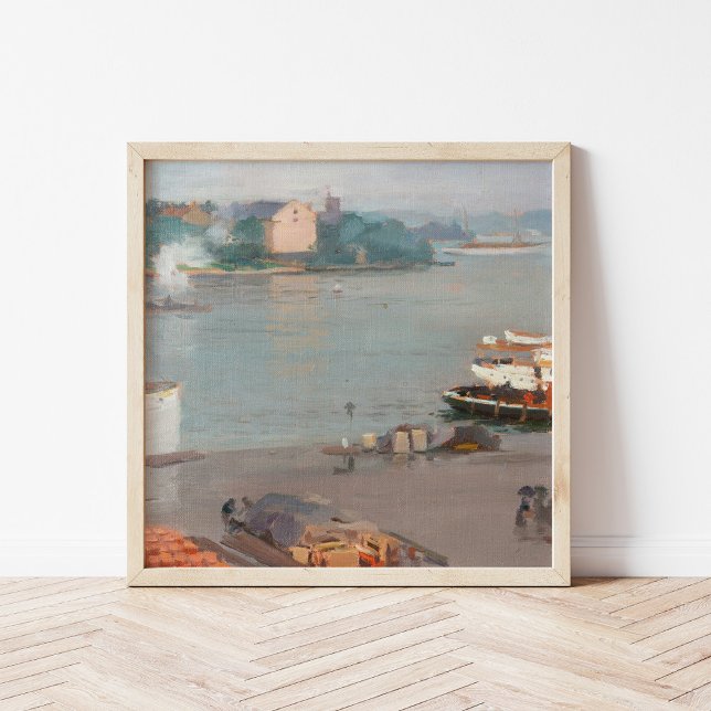 Auf dem Kai | William Blair Bruce Poster (Von Creator hochgeladen)