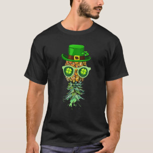 Auf dem Kopf Ananas Maske St Patrick's Day Funny T-Shirt