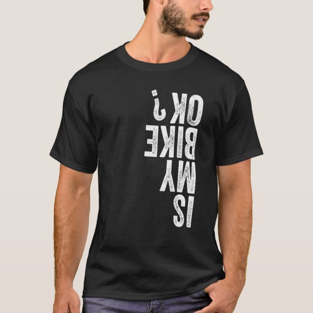 Auf dem Kopf ist mein Bike Ok Bike Kleid Funny Mou T-Shirt (Vorderseite)