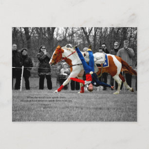 Auf dem Kopf Postkarte