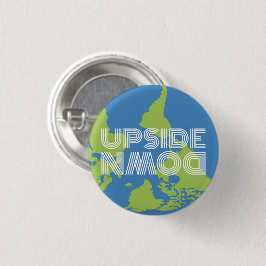 Auf-dem-Kopf stehende Welt-Taste Button