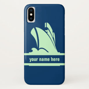 Auf dem Kurs-Grün personalisiert iPhone X Hülle