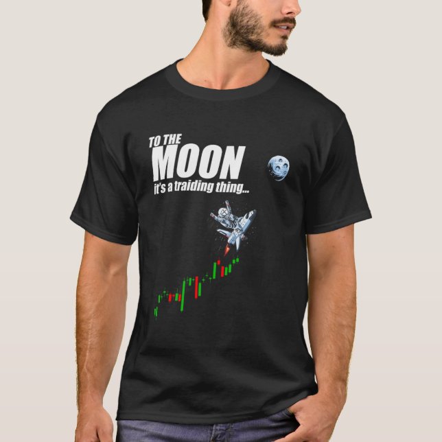 Auf dem Mond ist es ein Handelsgeschäft XRP Ripple T-Shirt (Vorderseite)