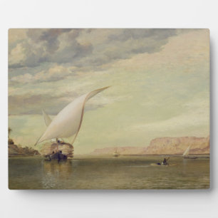 Auf dem Nil (Öl auf Leinwand) Fotoplatte