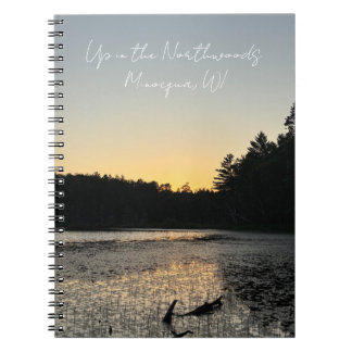 Auf dem Northwoods Lake Foto Notebook Notizblock