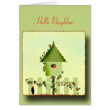 Auf dem Pickzaun Grußkarte