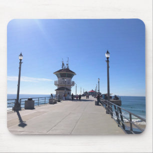 Auf dem Pier, Huntington Beach, Kalifornien Mousepad