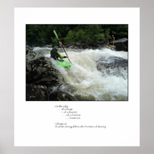 Auf dem Rand-Plakat Poster