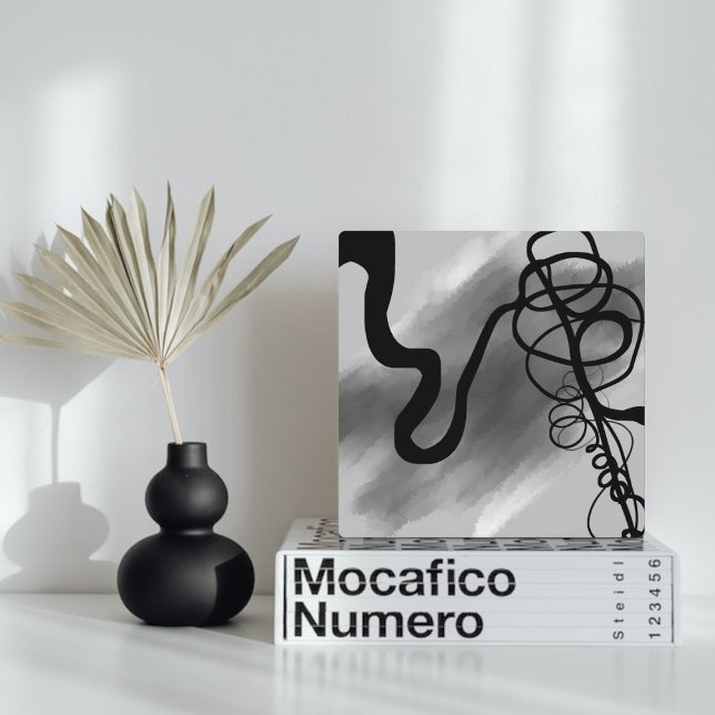 Auf dem Raster: Abstrakt grau, schwarz und weiß Fotoplatte (Von Creator hochgeladen)