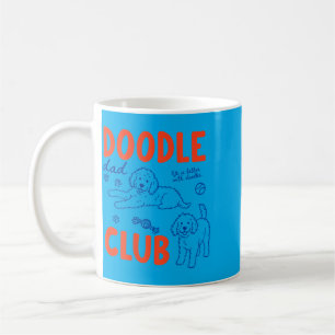 Auf dem Rücken Doodle Dad Club Hund Papa Golden Do Kaffeetasse