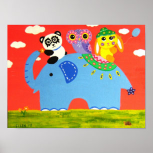 Auf dem Rücken eines Riesen Poster