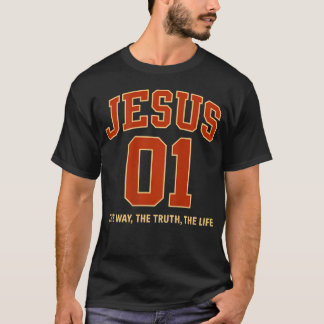 (Auf dem Rücken) Jesus Ist 1 Der Weg Wahrheit Lebe T-Shirt