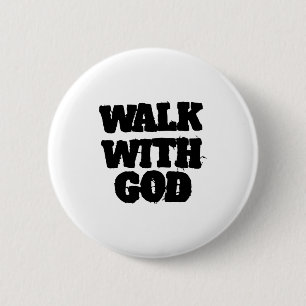 Auf dem Rückweg mit Jesus Gott Christliche Männer  Button