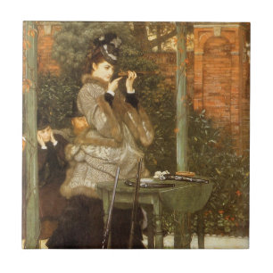 Auf dem Schießstand von James Tissot, Vintage Art Fliese