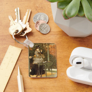 Auf dem Schießstand von James Tissot, Vintage-Kuns Schlüsselanhänger