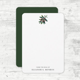 Auf dem Schreibtisch mit dem Namen Holiday Mistlet Dankeskarte