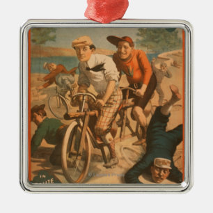 "Auf dem schwulen Coney Island" Musical Comedy Pos Silbernes Ornament