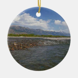 Auf dem Snake River entlangtreiben II Keramik Ornament