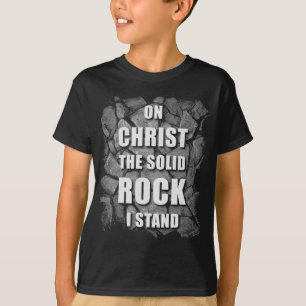 Auf dem soliden Felsen stehe ich Christlich zum Gl T-Shirt