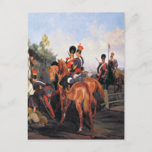 Auf dem Stein der Mile, 1859 Postkarte