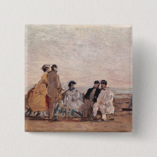 Auf dem Strand bei Trouville, c.1865 Button