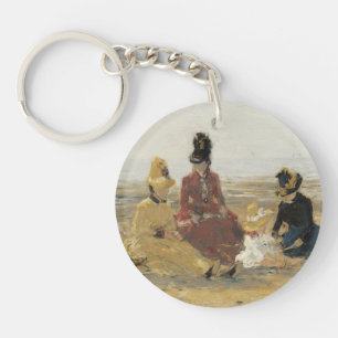 Auf dem Strand Trouville   1887 Schlüsselanhänger