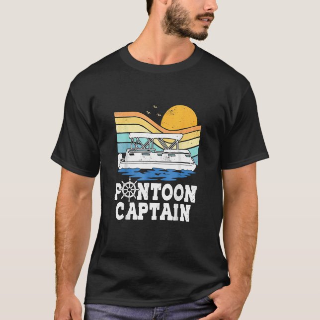 Auf dem Toon Pontoon Bootssteg T-Shirt (Vorderseite)