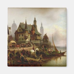 Auf dem Ufer 1872 Magnet