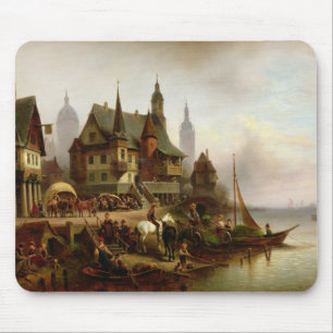 Auf dem Ufer 1872 Mousepad