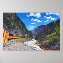 Auf dem Vintagen Zug in Colorado Poster
