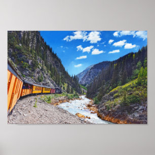 Auf dem Vintagen Zug in Colorado Poster