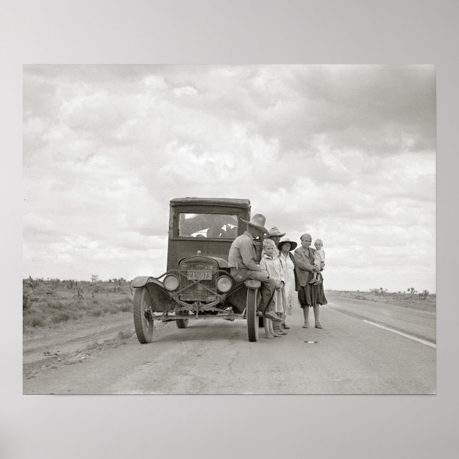Auf dem Weg, 1937. Vintages Foto Poster (Vorne)