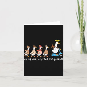 Auf dem Weg, das Goosepel christlich zu verbreiten Karte