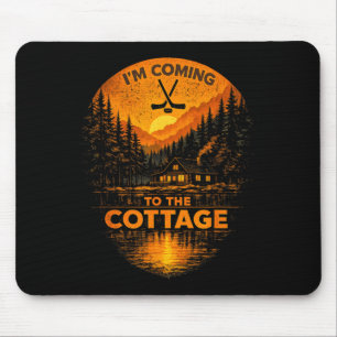 Auf dem Weg ins Cottage Lustige Vintage-Inschrift Mousepad