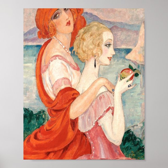Auf dem Weg nach AnaCapri durch Gerda Wegener Poster (Vorne)