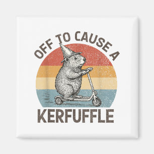 Auf dem Weg, um ein Chaos zu verursachen Murmeltie Magnet