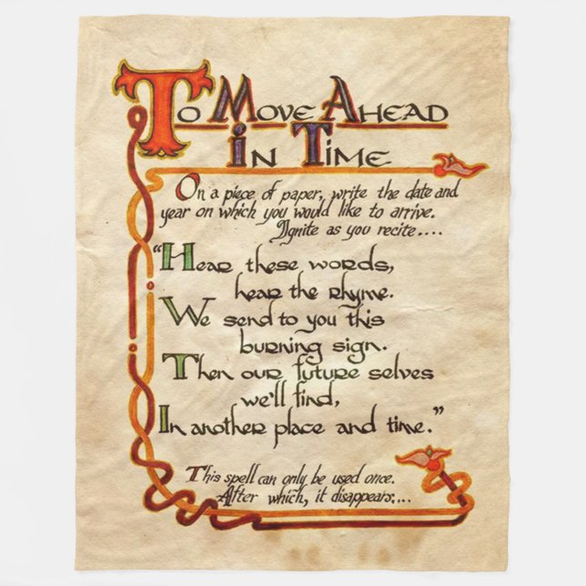 Auf dem Weg voran Fleecedecke (Vorderseite)